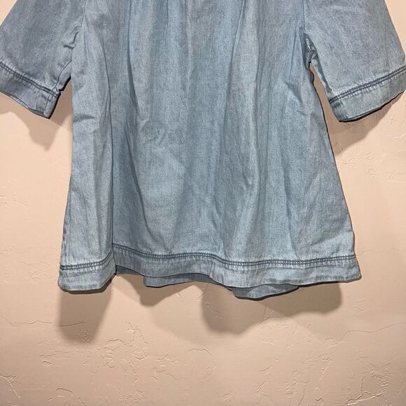 Gymboree Girls Denim Chambray Short Sleeve Top - Picture 5 of 6